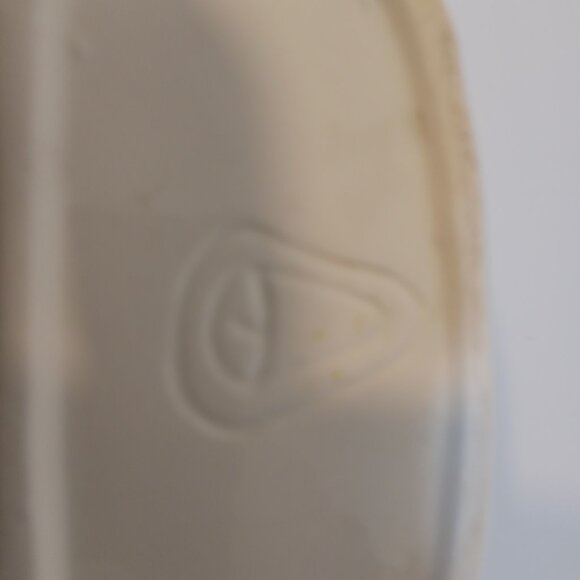 G W Ceramic Planter Baby Boots Booties White Blue Pink Baby Shower T7974 - Picture 10 of 10